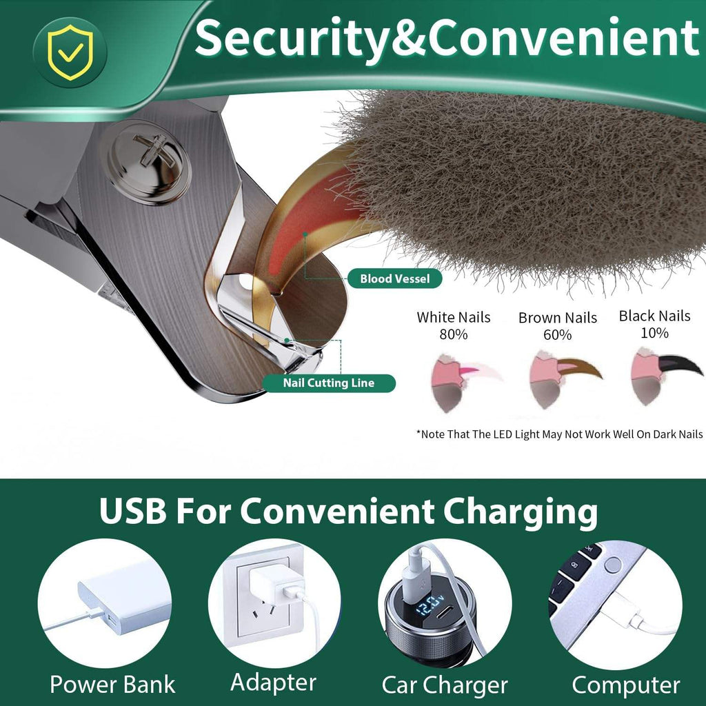 Cliply LED Pet Nail Clipper, See the Quick. Cut with Confidence.