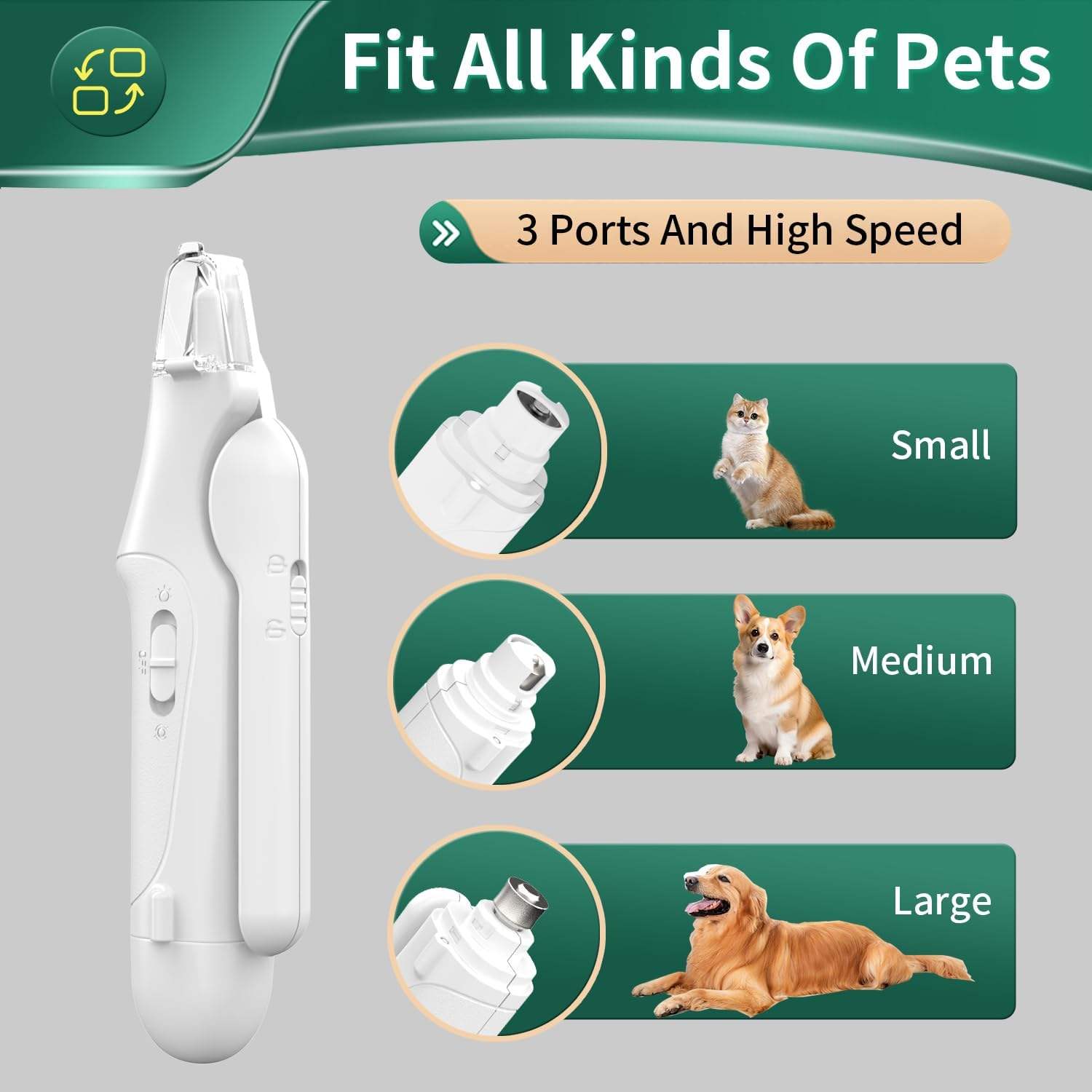 Cliply LED Pet Nail Clipper, See the Quick. Cut with Confidence.