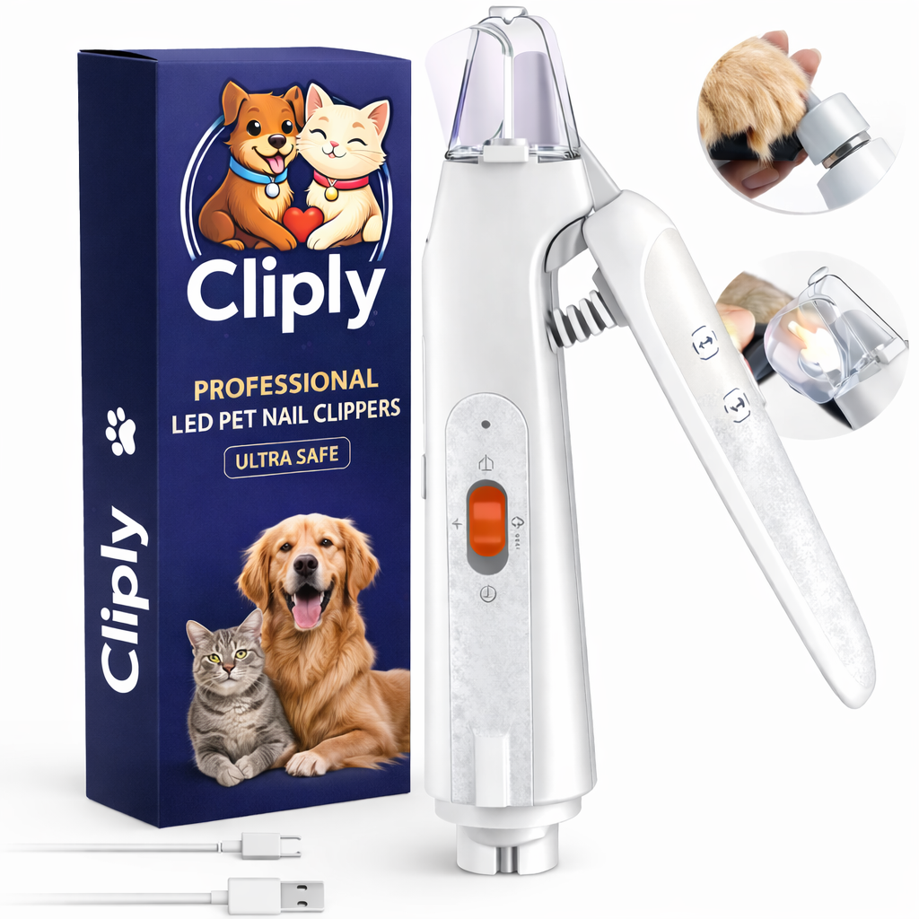 Cliply LED Pet Nail Clipper, See the Quick. Cut with Confidence.